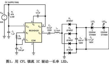 驅(qū)動(dòng)LED的CFL整流器IC