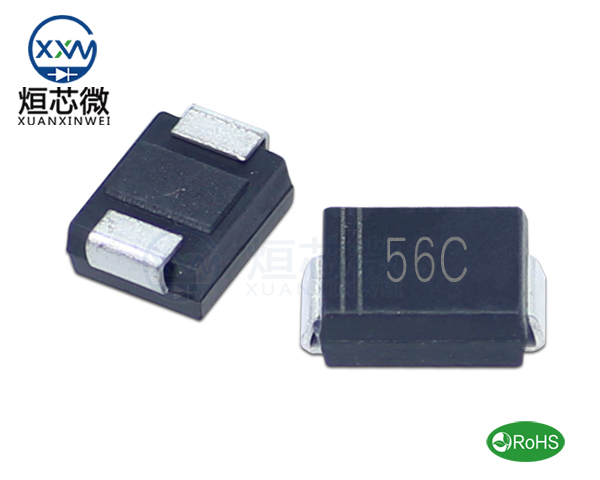 P6SMB56CA參數,TVS二極管P6SMB56CA瞬態(變)抑制二極管